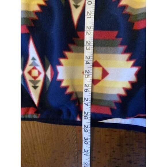 Pacsun Aztec Blanket Art Quarter Zip Fleece Size Medium - Picture 7 of 8